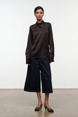 Rhodes Silk Top | Earth