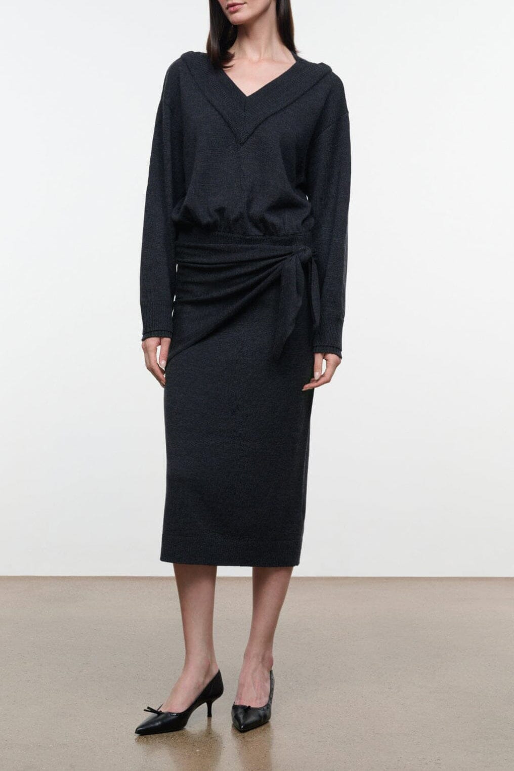 Norman Sweater Dress | Smoke