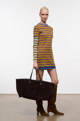 Christos Large Tote | Espresso Suede