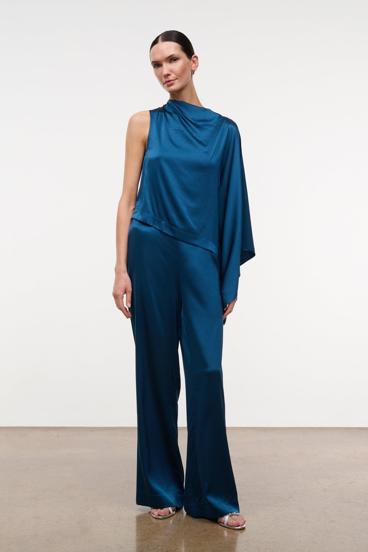Sabina Silk Top | Harbor