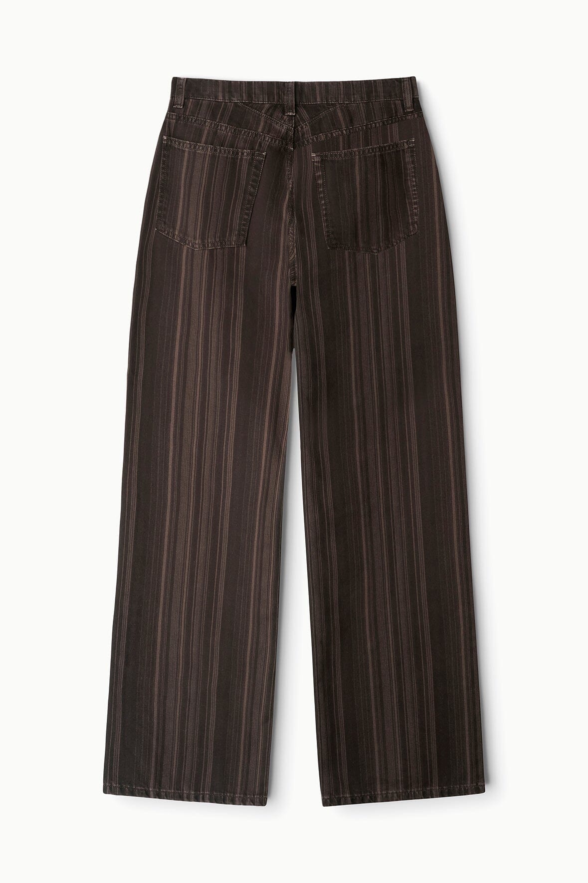 Gus Relaxed Jean | Espresso Stripe