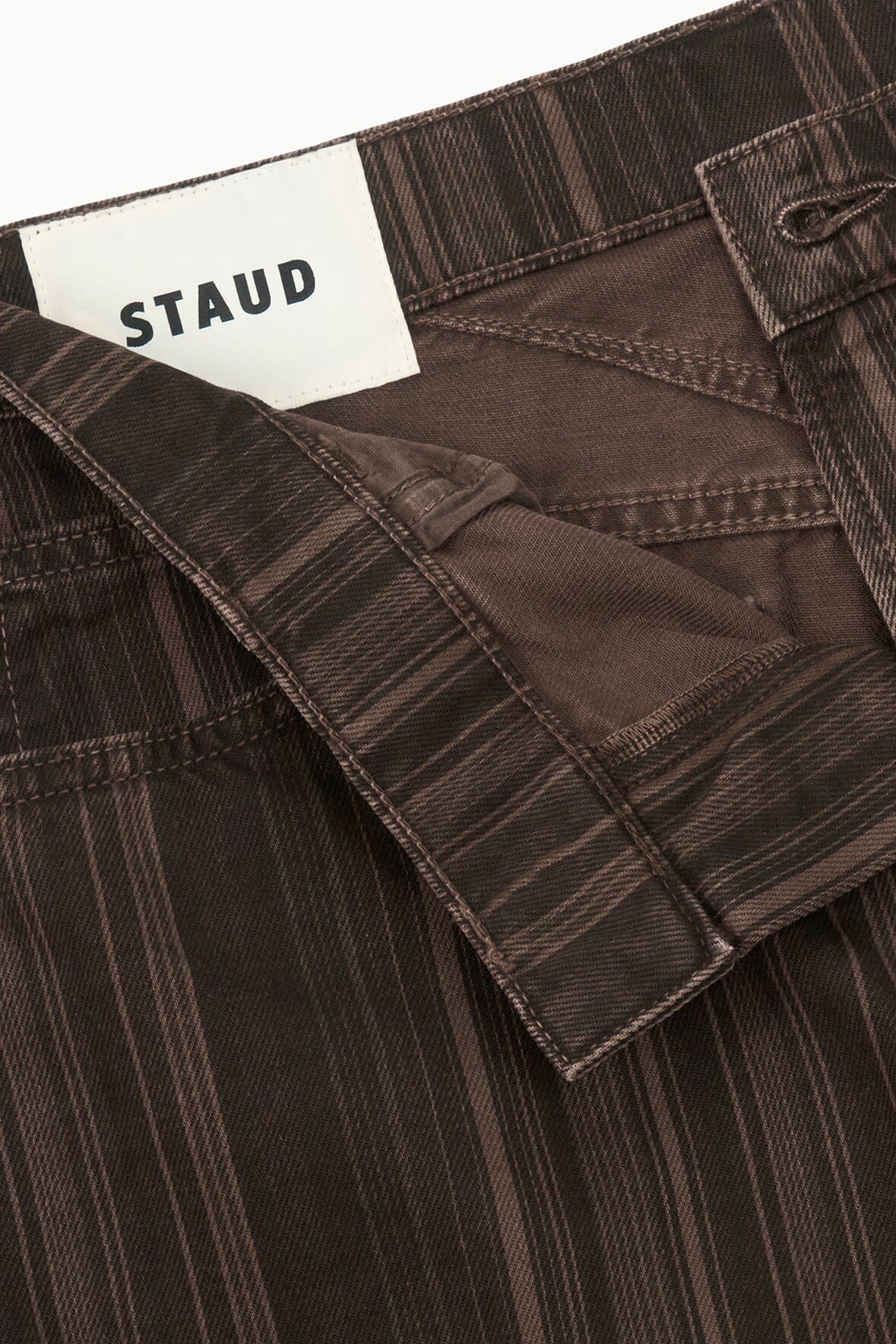 Gus Relaxed Jean | Espresso Stripe