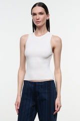 Malia Tank | White