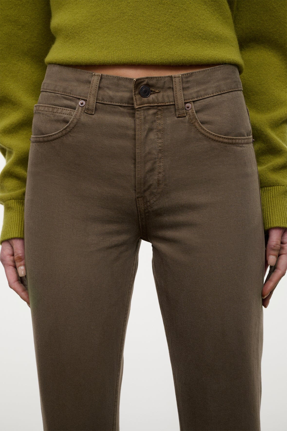 Teddy Straight Jean | Greige