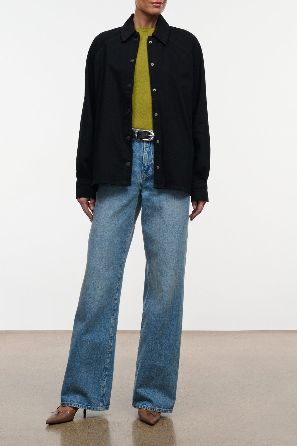Myles Shirt Jacket | Black