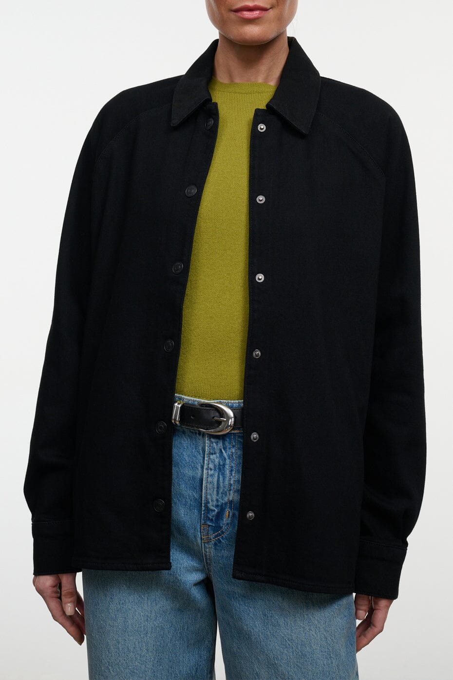 Myles Shirt Jacket | Black
