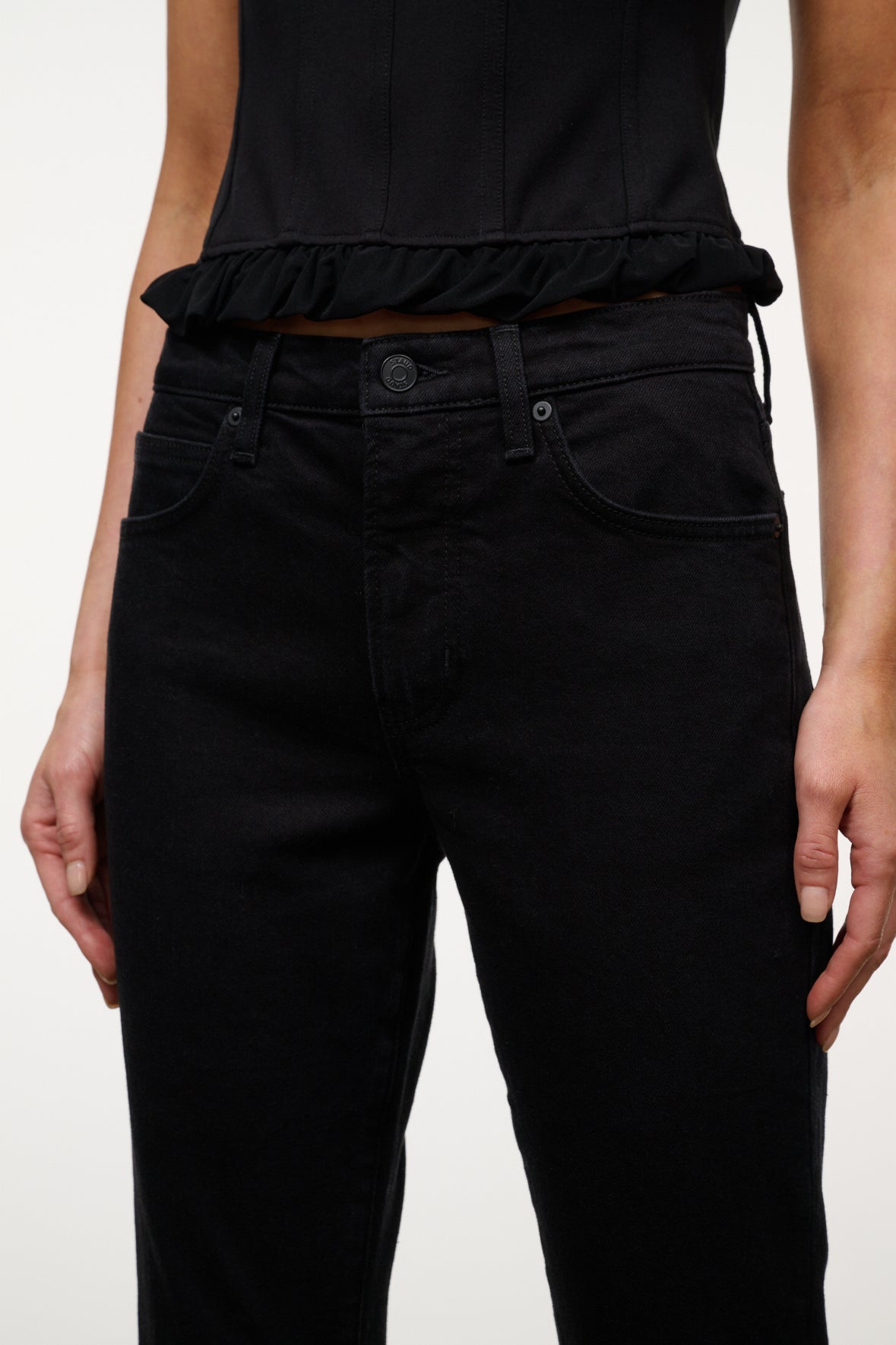 Franky Flare Jean | Jet Black