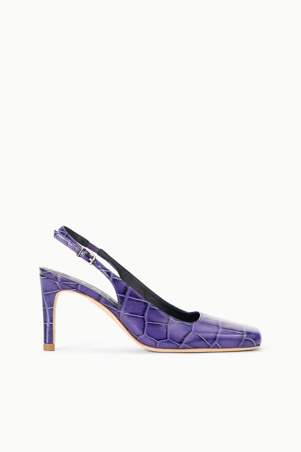 Lucie Slingback Pump | Amethyst Croco