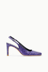 Lucie Slingback Pump | Amethyst Croco