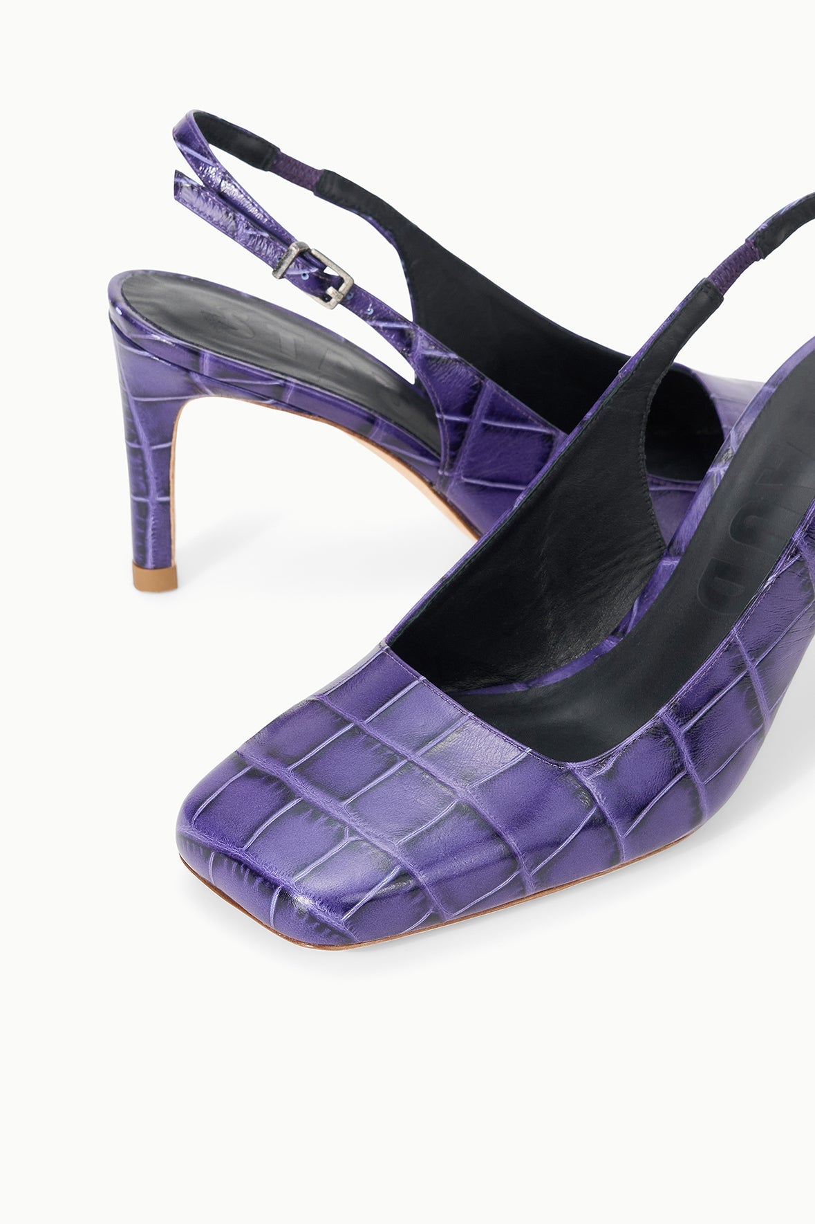 Lucie Slingback Pump | Amethyst Croco