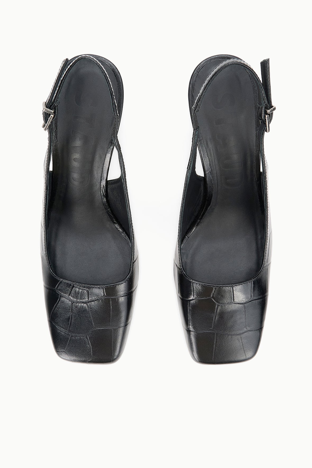 Lucie Slingback Pump | Black Croco