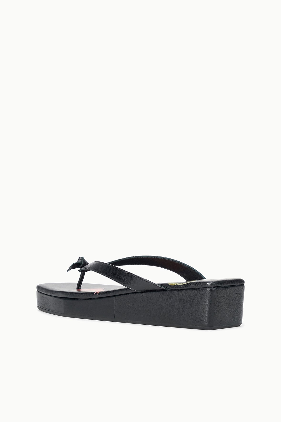 Party Platform Thong | Trumpet Flower Black