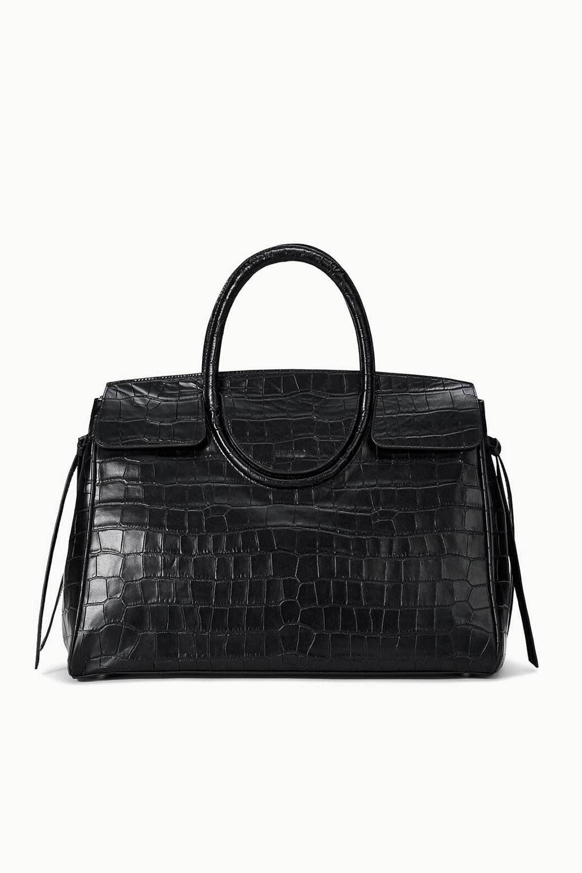 Large Maude Carryall | Black Croco