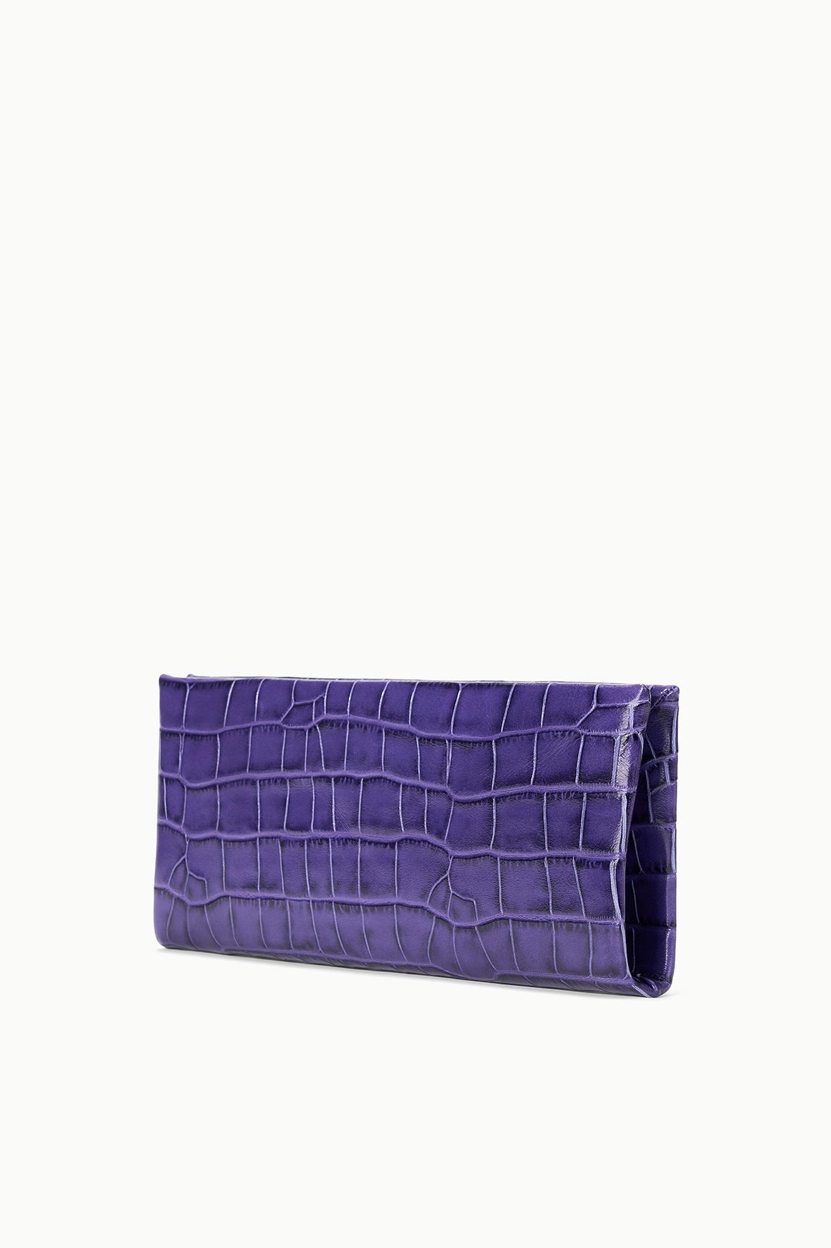Muse Clutch | Amethyst Croco