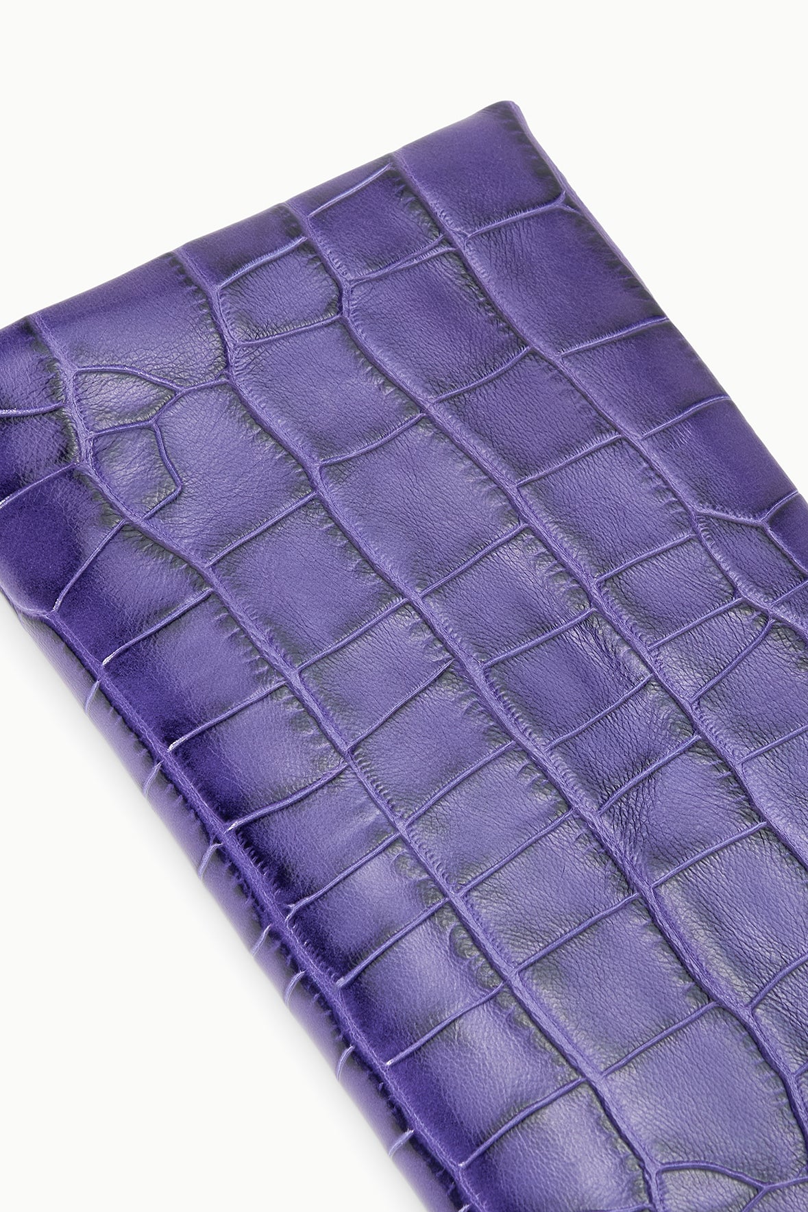 Muse Clutch | Amethyst Croco