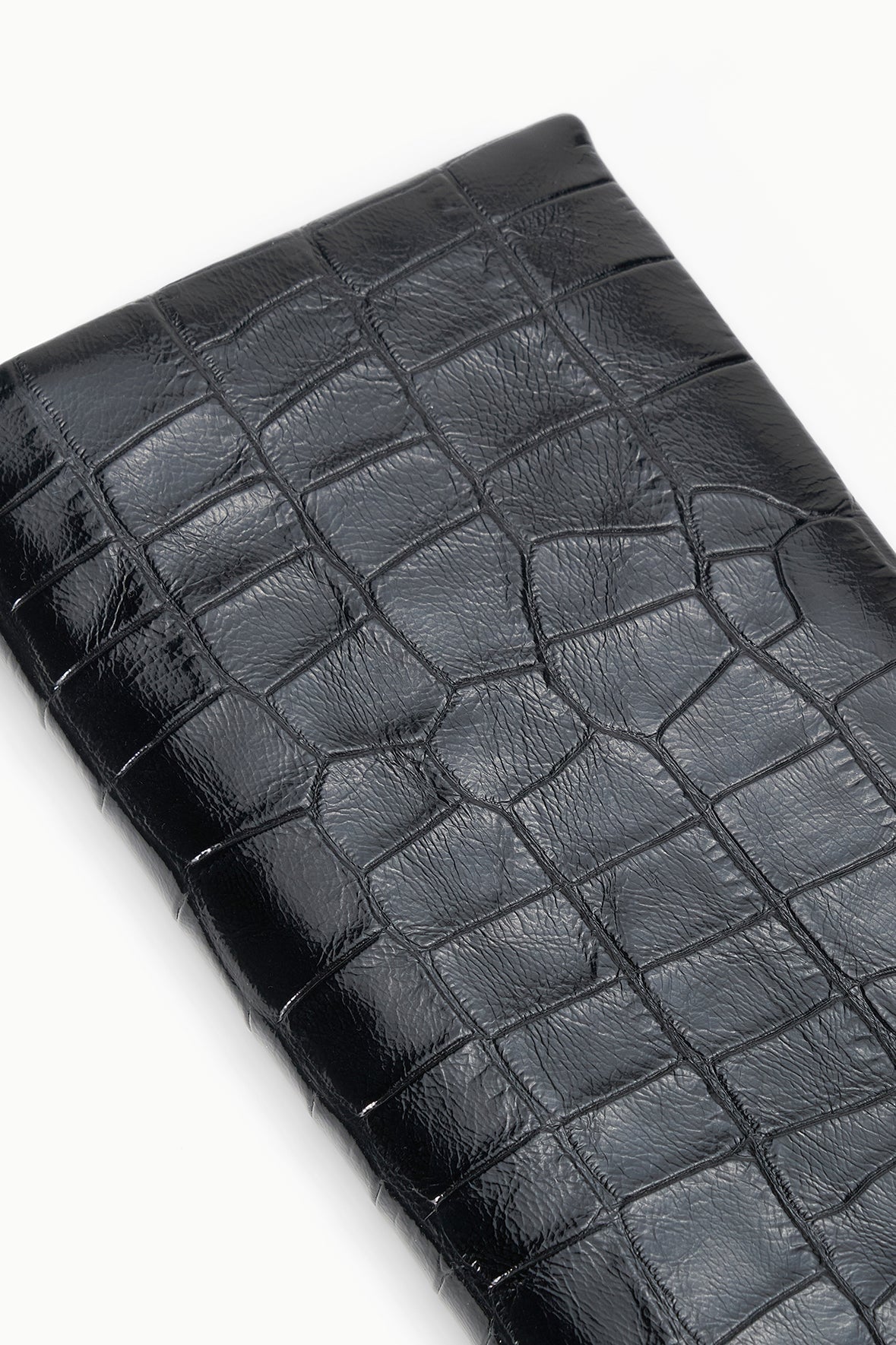 Muse Clutch | Black Croco