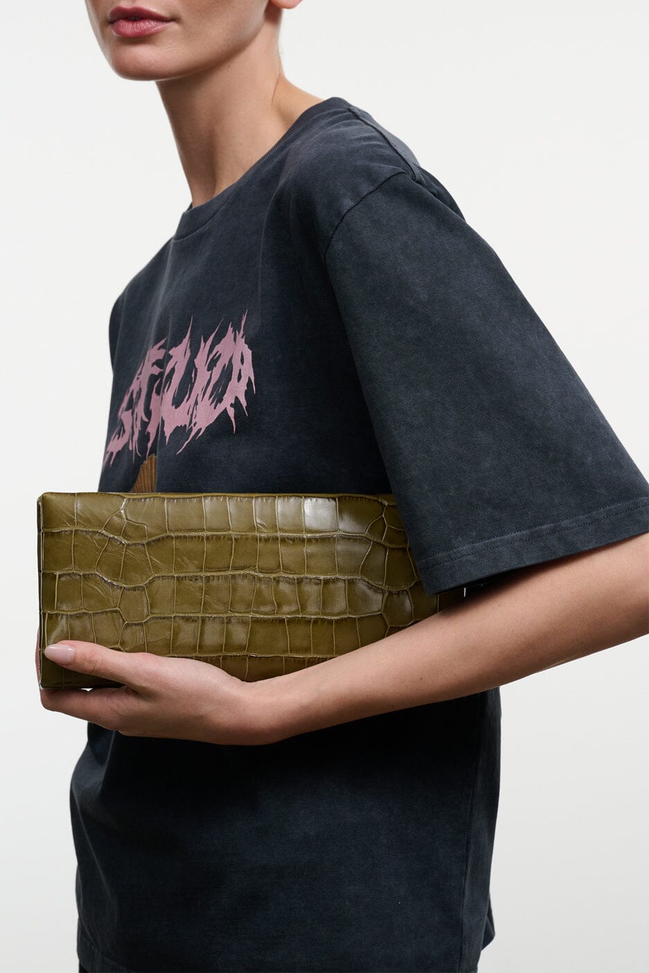 Muse Clutch | Martini Croc