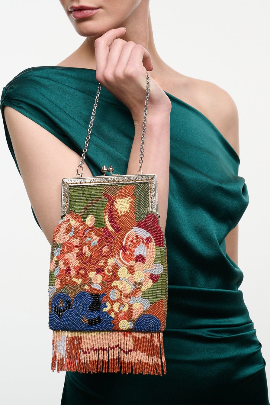 Hughes Beaded Frame Bag | Still Life Abstract