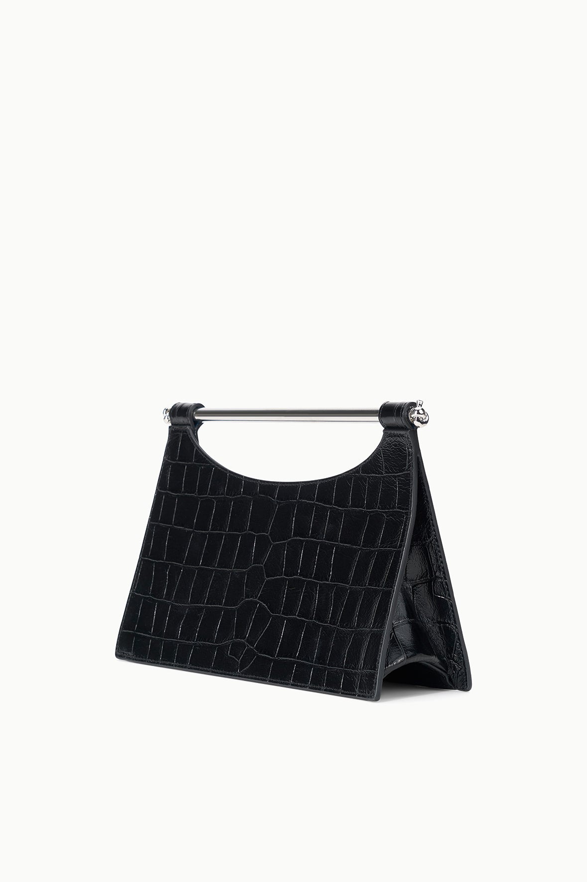 Carys Clutch | Black Croco