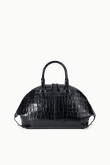 Hester Large Satchel | Black Croco