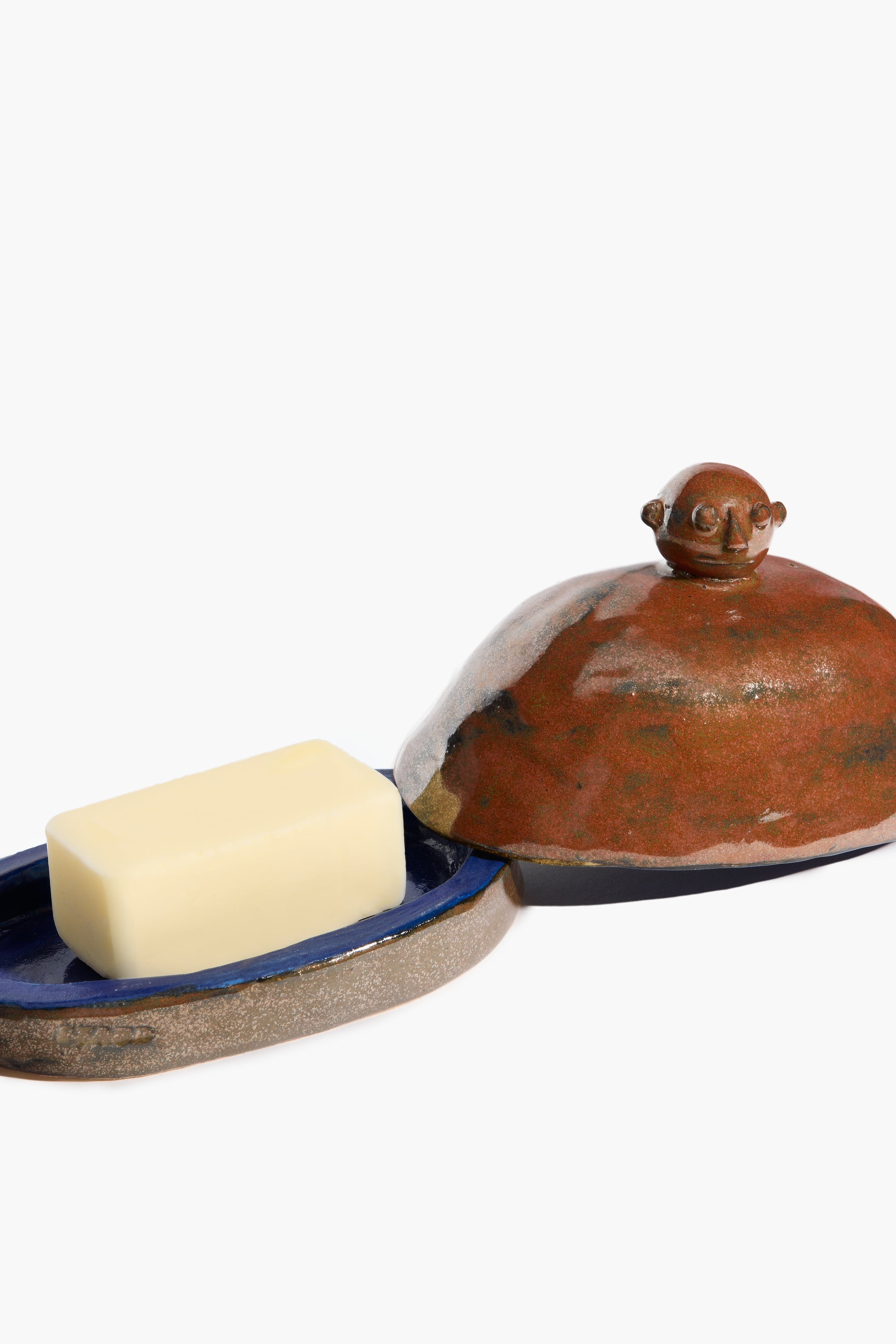 Henry Butter Dish | Brown Glaze
