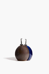 Henry Olive Oil & Vinegar Dispenser Set | Brown and Cobalt Blue Glaze