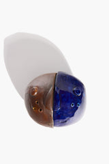 Henry Salt & Pepper Shaker Set | Brown and Cobalt Blue Glaze