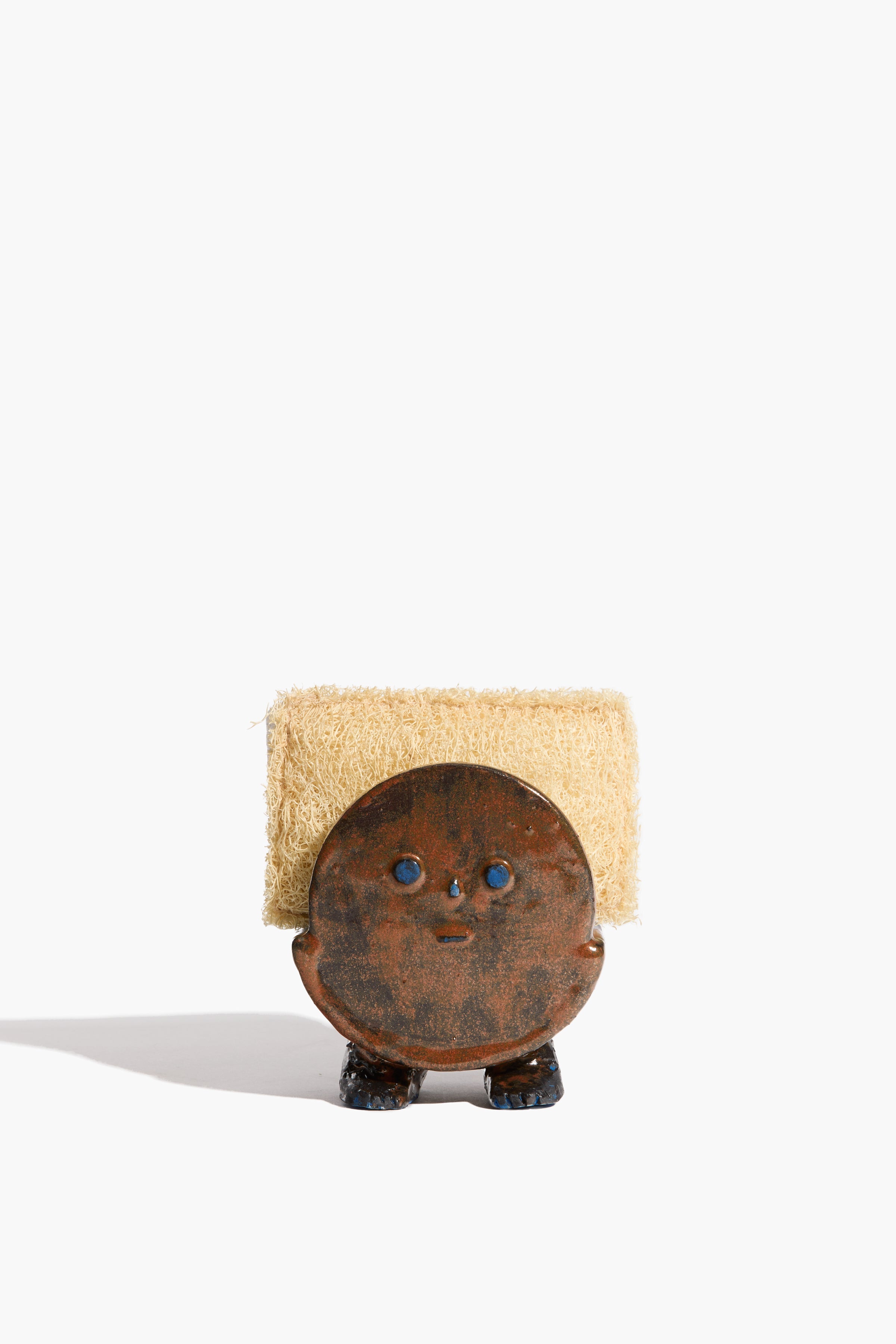 Henry Sponge Holder | Brown Glaze