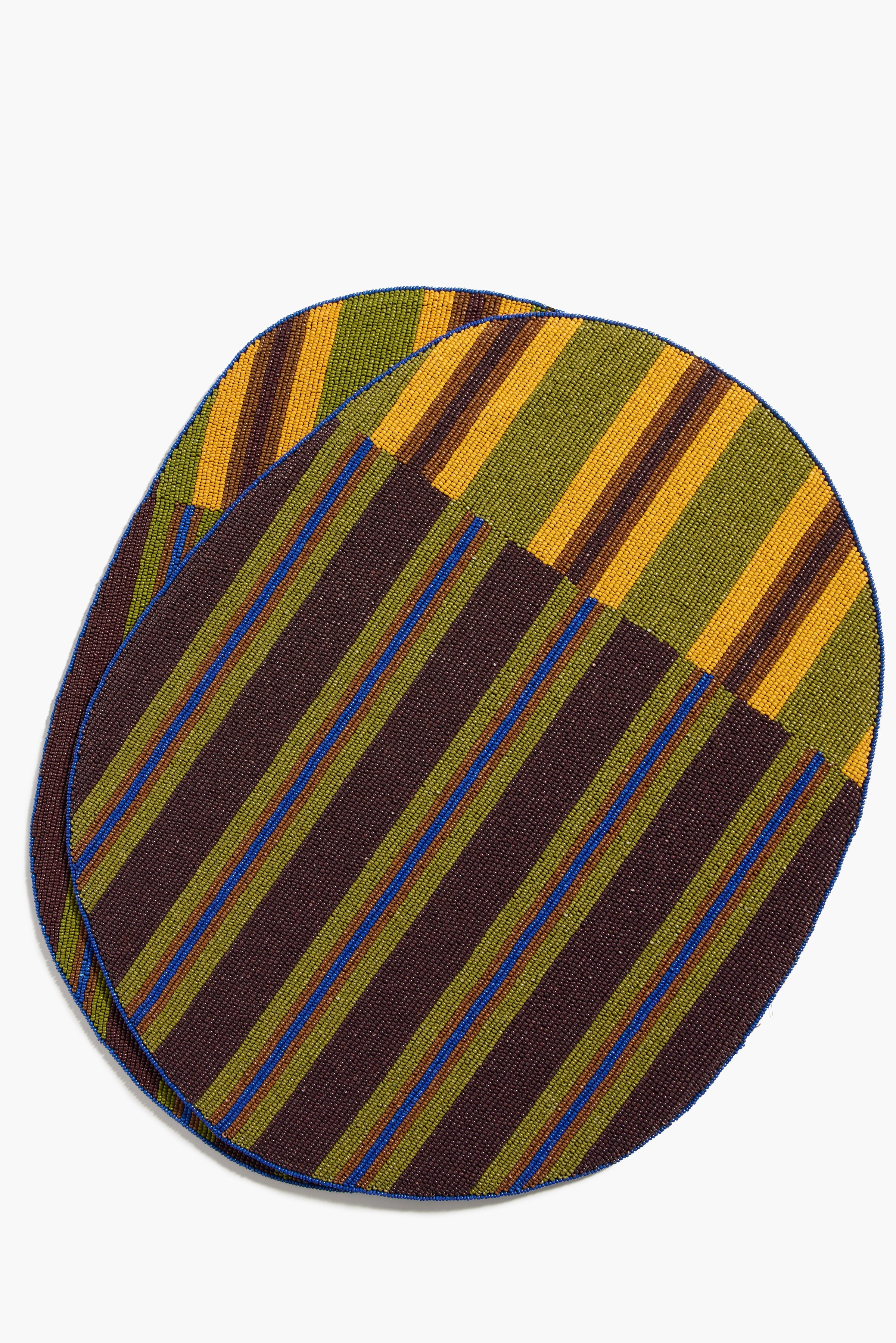 Beaded Placemats | Henry Stripe