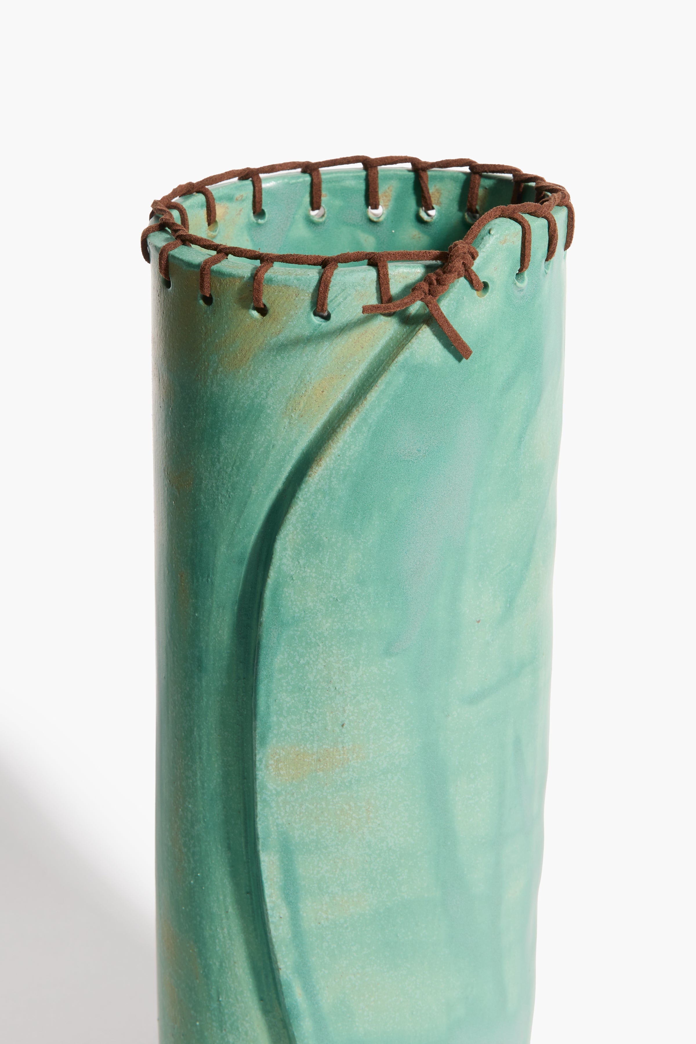 Laced Vase | Satin Patina Glaze