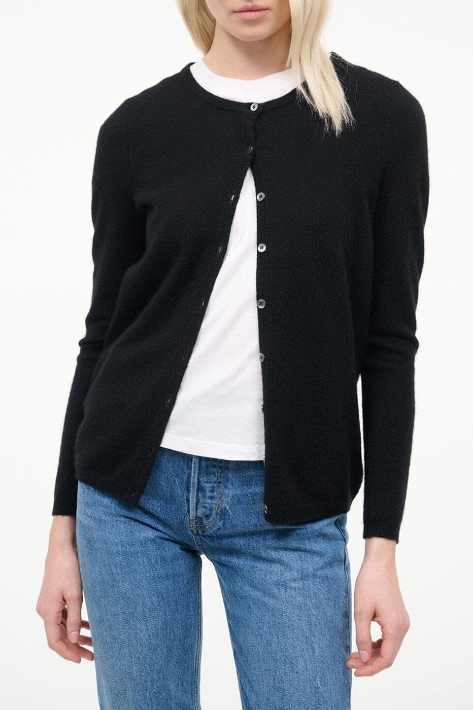 Midnight Cashmere Cardigan | Black