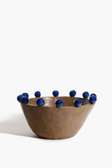 Moon Rim Bowl | Brown and Cobalt Blue Glaze