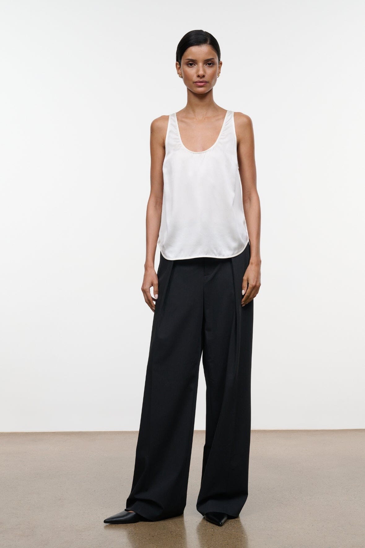 Yves Silk Tank | Ivory