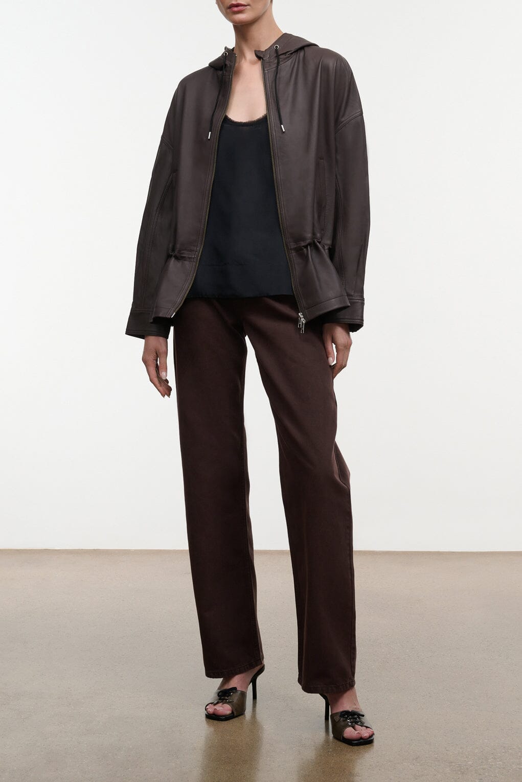 Gondola Leather Jacket | Earth