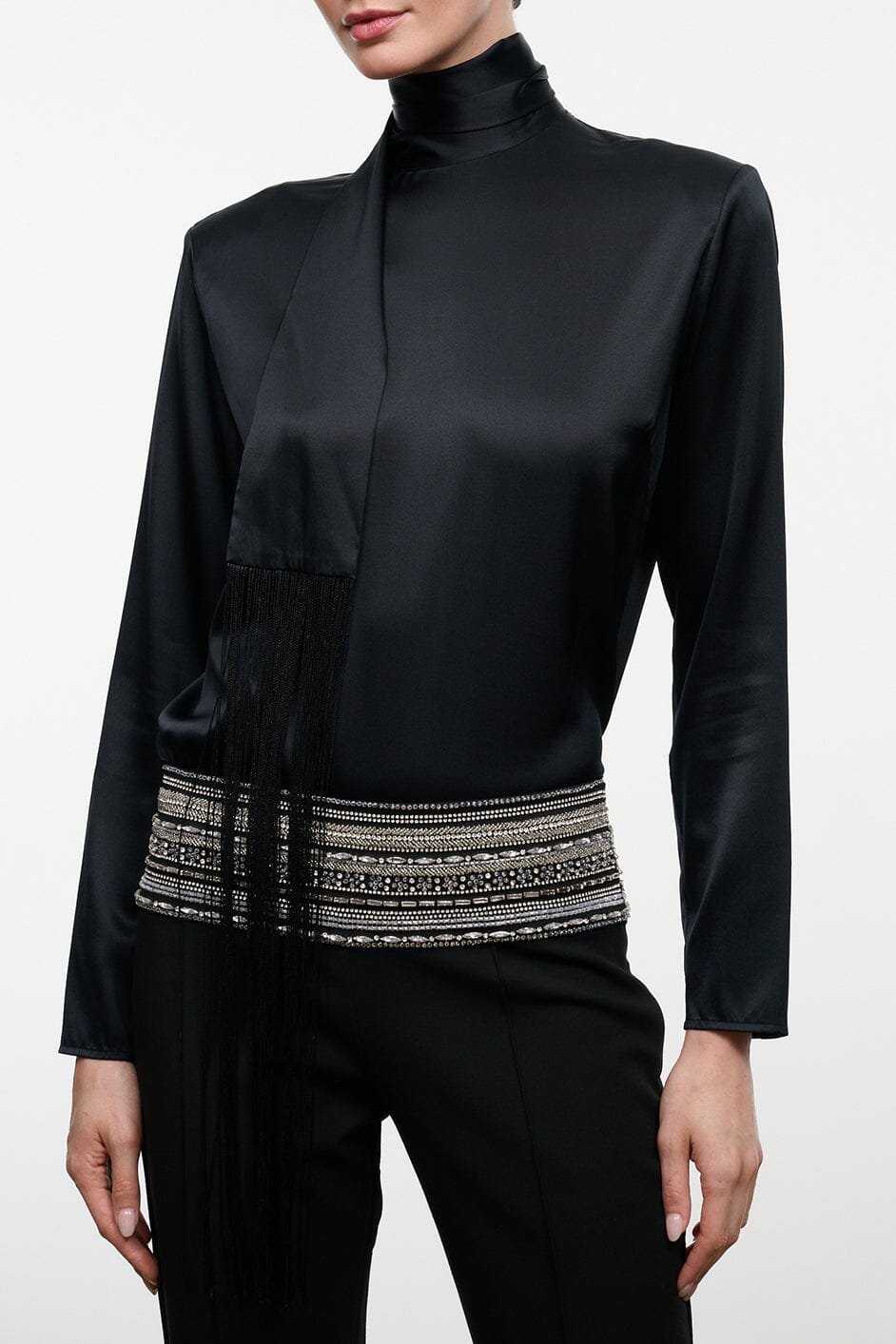 Suni Silk Top | Black