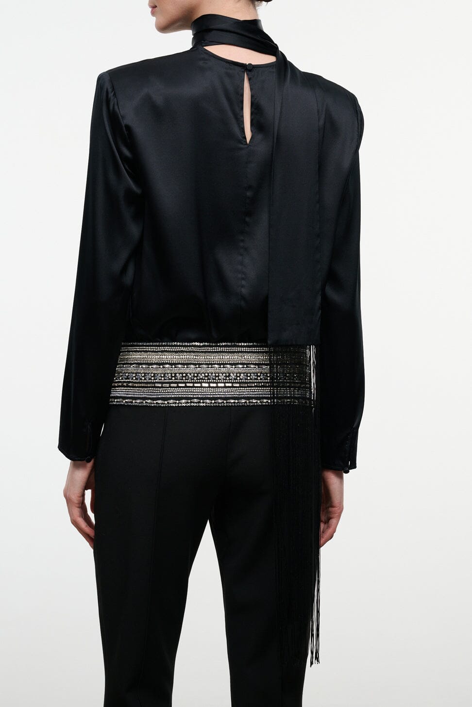 Suni Silk Top | Black
