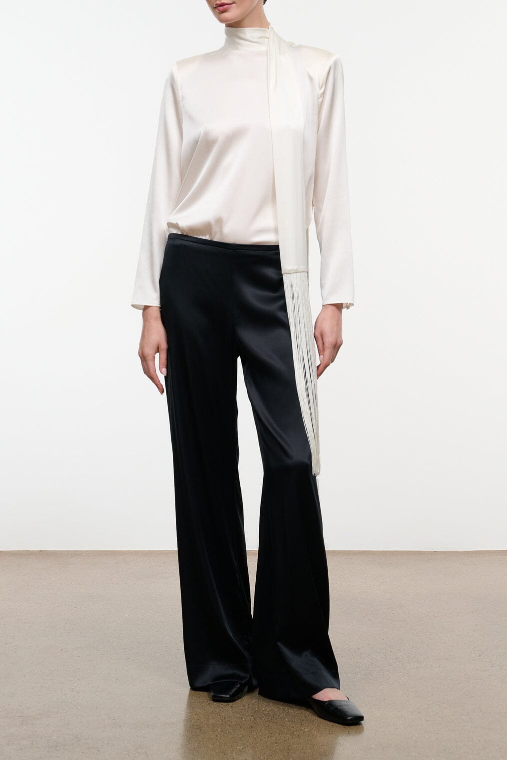 Suni Silk Top | Ivory