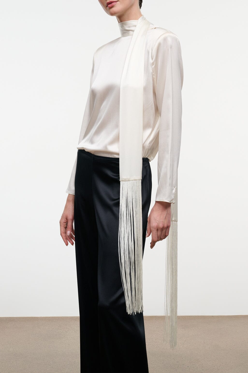 Suni Silk Top | Ivory