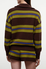Hudson Cashmere Sweater | Nightowl Stripe