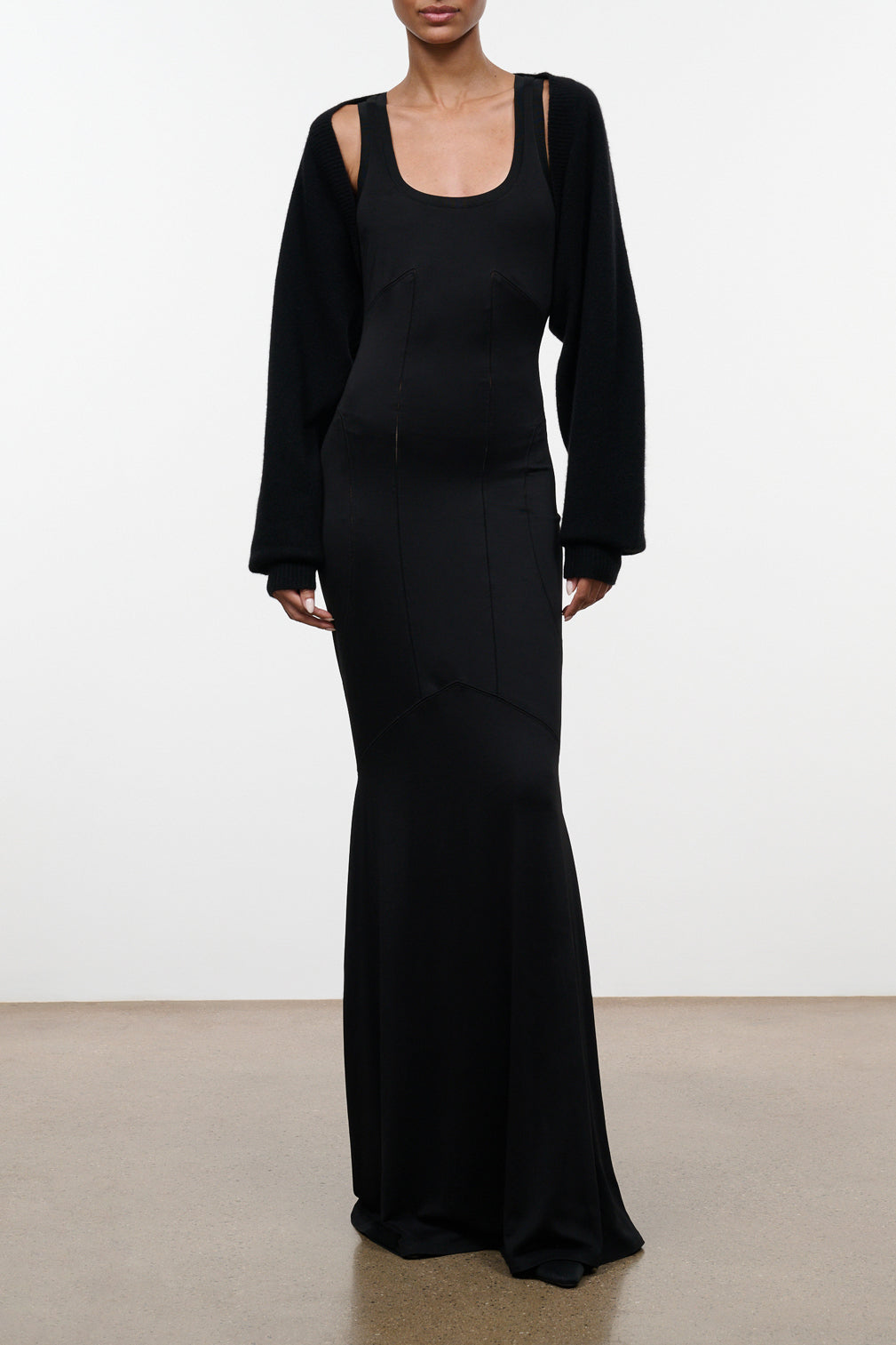 Ashton Cashmere Shrug | Black