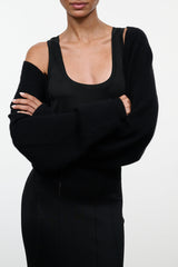 Ashton Cashmere Shrug | Black