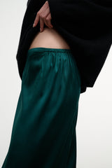 Stroll Silk Pant | Emerald