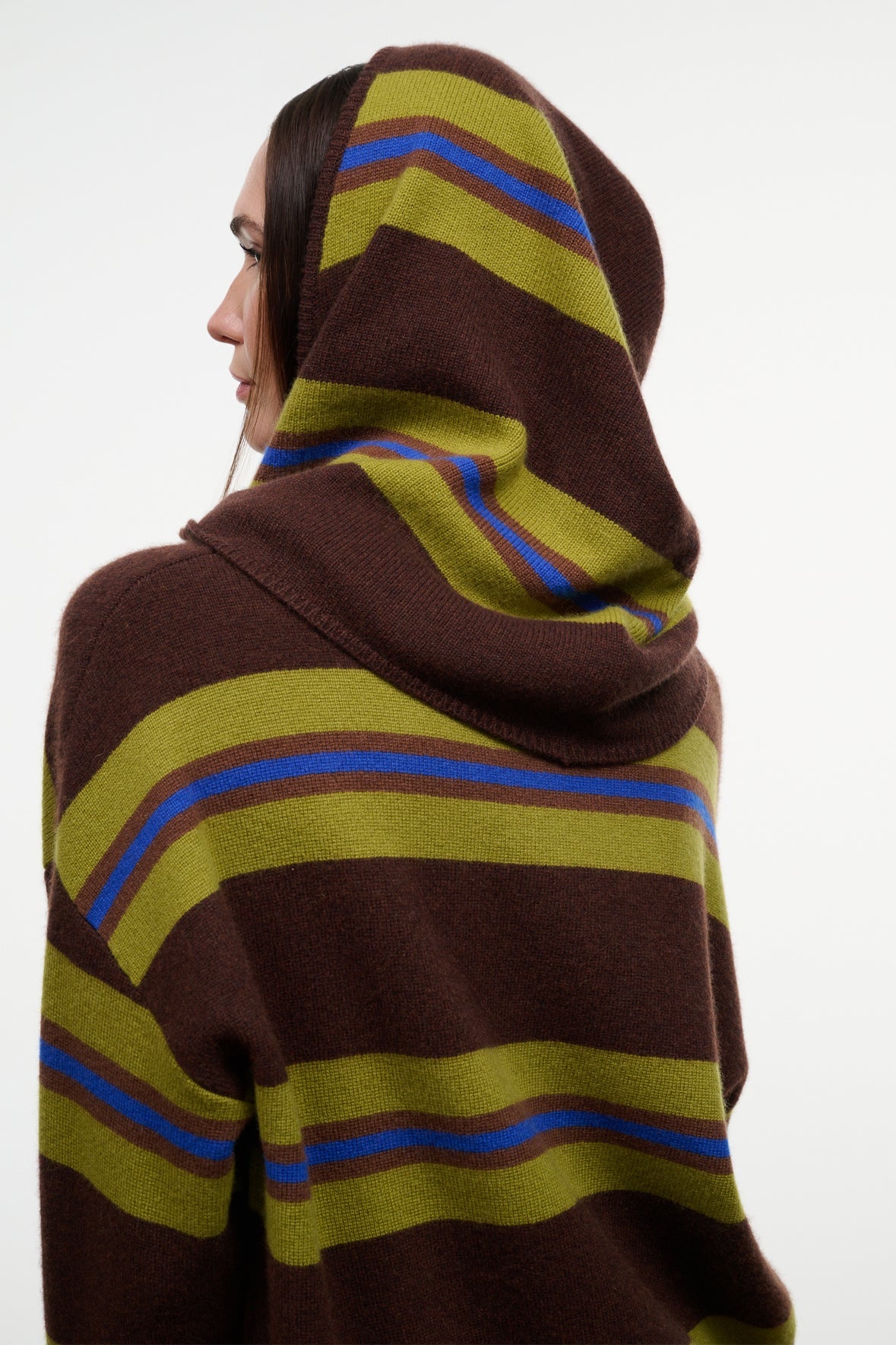Cashmere Hood Scarf | Nightowl Stripe
