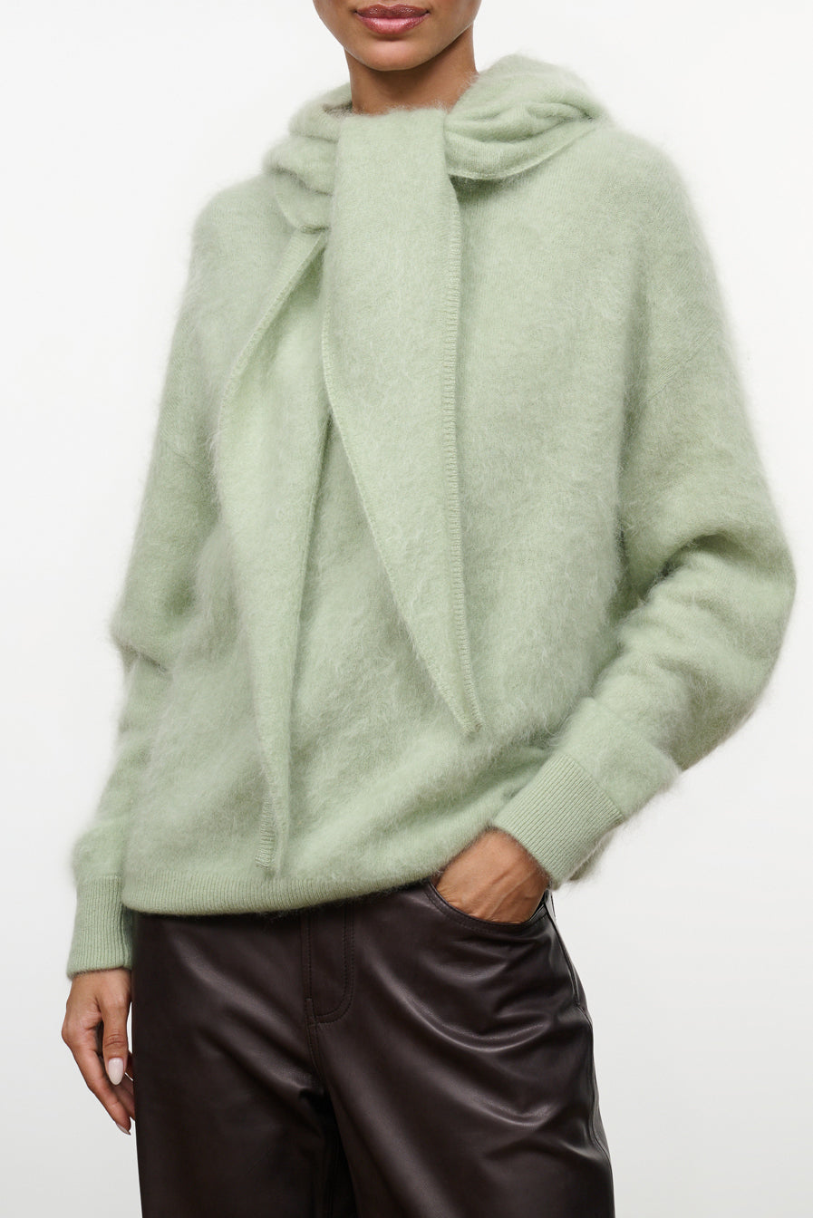 Cashmere Hood Scarf | Spearmint