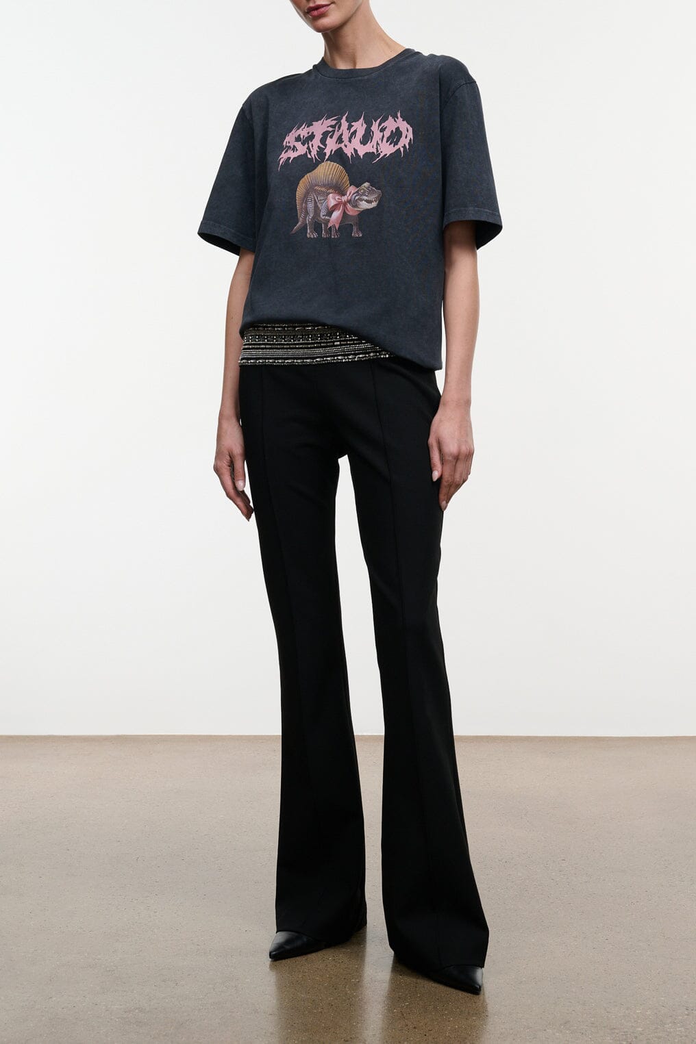 Liam Relaxed Tee | Washed Black
