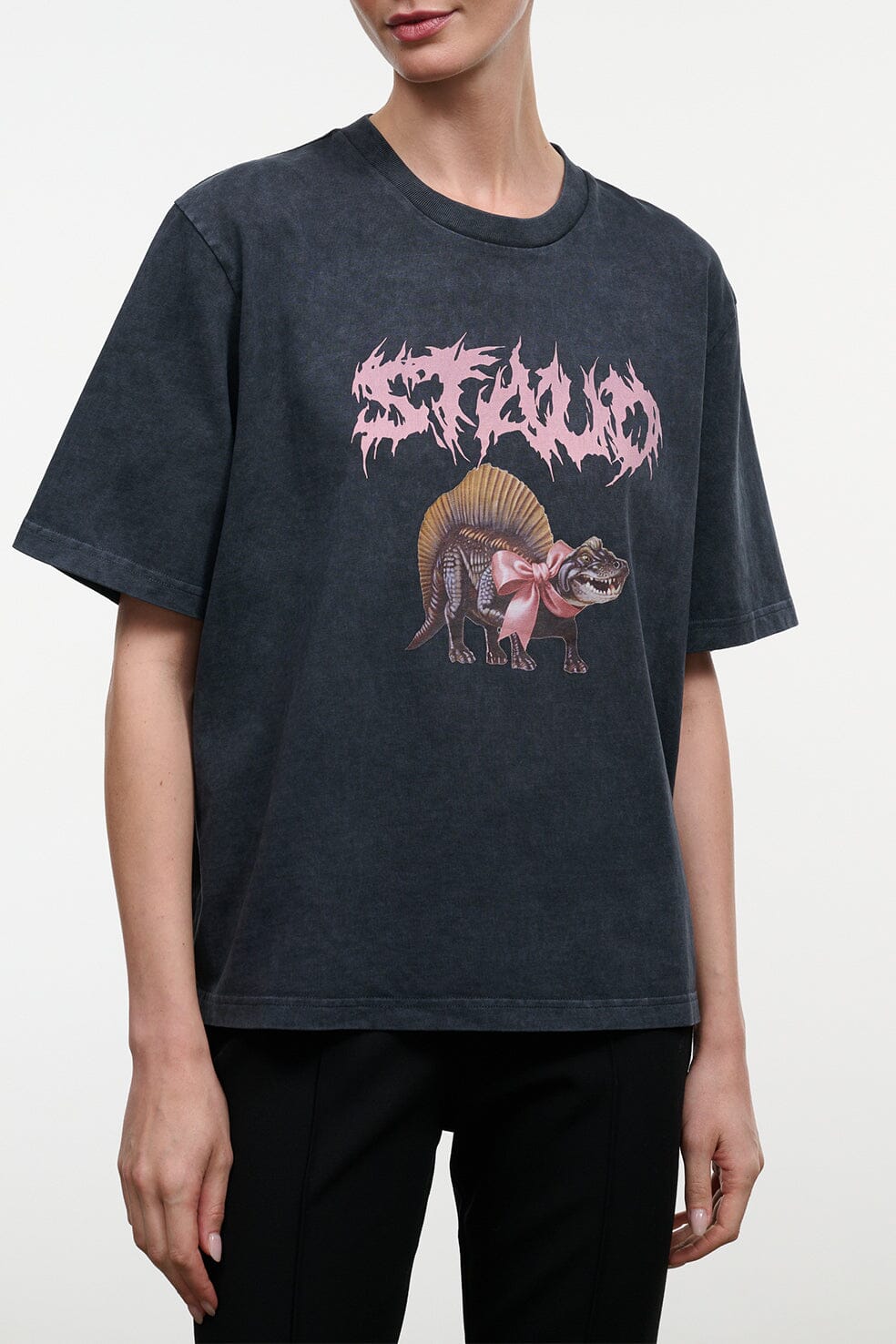 Liam Relaxed Tee | Washed Black