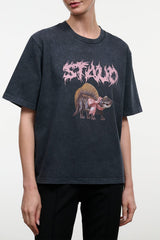 Liam Relaxed Tee | Washed Black