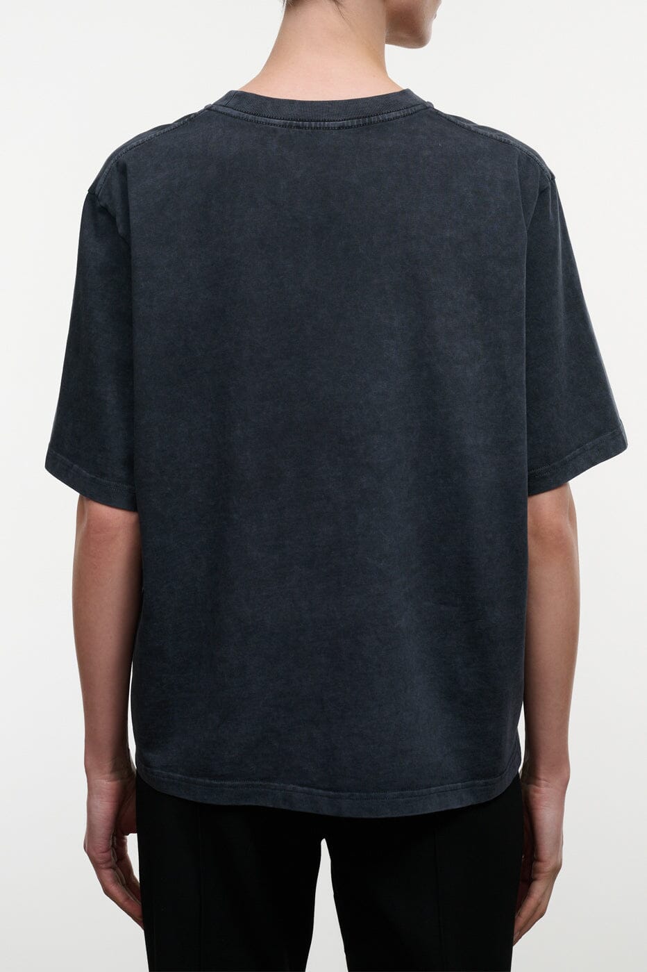 Liam Relaxed Tee | Washed Black