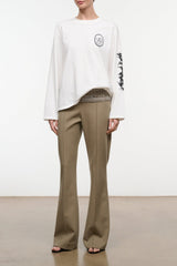 Slate Long Sleeve Tee | White