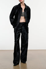 Quentin Haircalf Jacket | Black